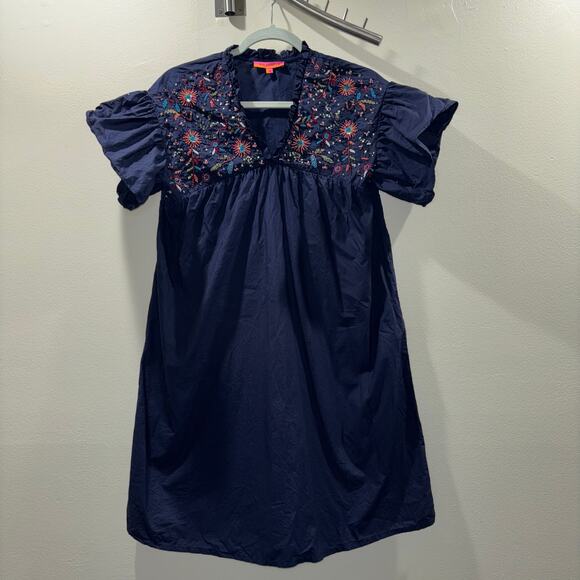 Vilagallo Eliza Dress- Navy - Picture 6 of 15